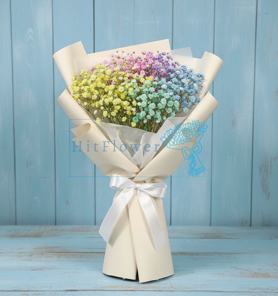 Букет цветов из: Гипсофила